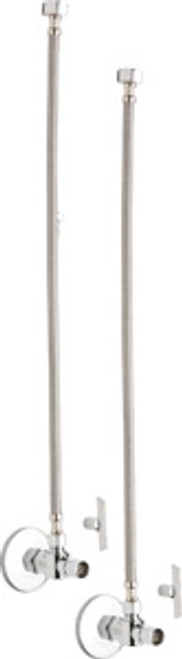 Chicago Faucets STB-31-13-PR-AB - Ball Angle Stop, Loose Key with 20-inch Riser and Wall Flange, 1/2-inch Compression x 3/8-inchCompression - One Pair Chicago Faucets STB-31-13-PR-AB - Ball Angle Stop, Loose Key with 20-inch Riser and Wall Flange, 1/2-inch Compression x 3/8-inchCompression - One Pair