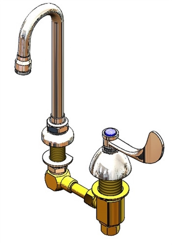 T&S Brass - B-2866-04-CW - Deck Mount Medical Faucet for Cold Water Only