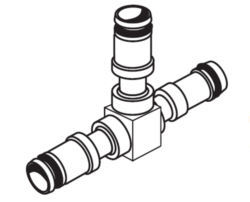 American Standard M904516-0070A T-Connector American Standard M904516-0070A T-Connector