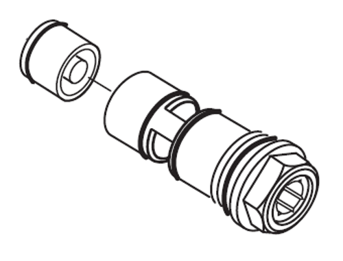 American Standard A953971-0070A Check Stop Cold Blue R530 Valve