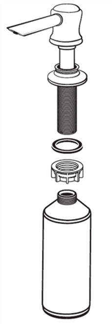 American Standard M950287-0750A Soap Dispenser-Stainless Steel American Standard M950287-0750A Soap Dispenser-Stainless Steel