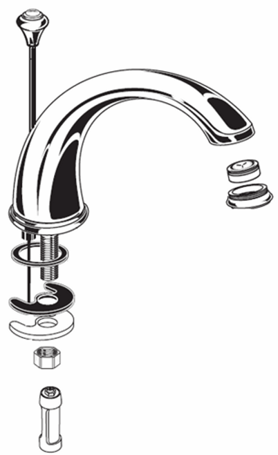 American Standard M961724-2950A Spout Kit   (Crescent Spout) American Standard M961724-2950A Spout Kit   (Crescent Spout)