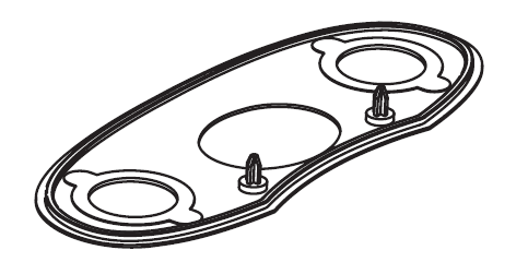 American Standard M923059-0070A Putty Plate F/New Rel3 W/Hole Enlarge Rp