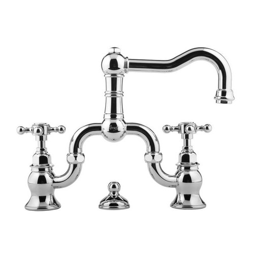 Graff - G-3800-C2-NB - Canterbury Collection Widespread Bridge Lavatory Graff - G-3800-C2-NB - Canterbury Collection Widespread Bridge Lavatory