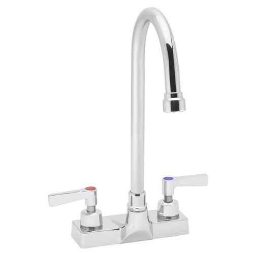 Speakman SC-3082-LD-5 - Commander centerset faucet with 5 1/4-inch deep gooseneck rigid or swivel and lever handles