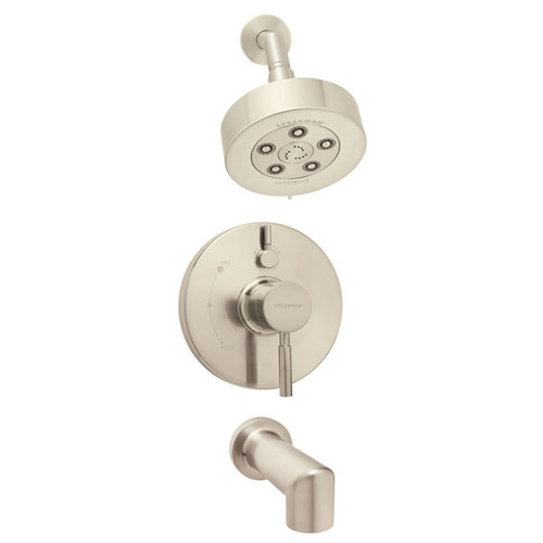 Speakman SM-1430-P-BN Neo Pressure Balance Valve & Trim in Shower combination and Tub spout in Brushed Nickel