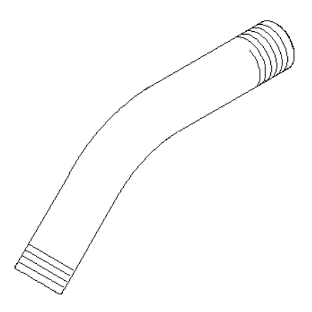 Dornbracht 091103011-00 CP Up-Anschl.45-Grad 1/2"-KBR