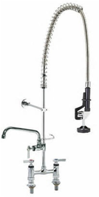 CHG Encore? KN66-1000-AF4 - 6-inch Deck Mounted Pre-Rinse with Wall Bracket, 12-inch Add On Faucet and Saniguard treated handles. CHG Encore? KN66-1000-AF4 - 6-inch Deck Mounted Pre-Rinse with Wall Bracket, 12-inch Add On Faucet and Saniguard treated handles.