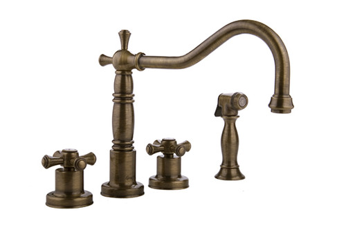 Graff - G-4220-C3-ABB - Pesaro Pesaro Kitchen Faucet with Side Spray Graff - G-4220-C3-ABB - Pesaro Pesaro Kitchen Faucet with Side Spray