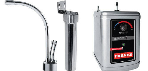 Franke LB9200 The Little Butler Series Hot & Filtered Cold Water Dispenser Faucet Combo, Polished Chrome