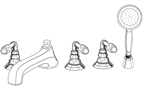 Jaclo 6970-T674-240 - Astor Roman Tub Faucet Set