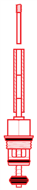 KWC Z.503.438.000 Thermostatic diverter assembly Polished Chrome