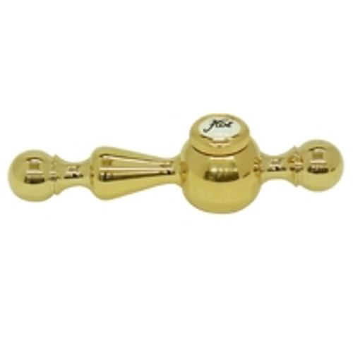Rohl ZZ9211802Z-IB Cisal Ornate Metal Lever Only With Hot Mark M.4 X 40 Screw And Screw Cover Cap With "Hot" In Script In Italian Brass For All Cisal Faucets Except Pressure Rohl ZZ9211802Z-IB Cisal Ornate Metal Lever Only With Hot Mark M.4 X 40 Screw And Screw Cover Cap With "Hot" In Script In Italian Brass For All Cisal Faucets Except Pressure