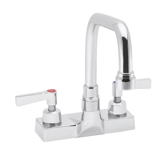 Speakman SC-3082-LD-12 - Commander centerset faucet with 12-inch deep tubular swing spout rigid or swivel and lever handles