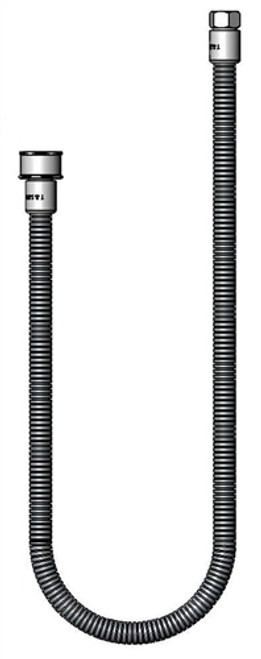 T&S Brass B-0044-H2A-SWV 44" SS Flexible Hose w/ PRSV Swivel (Less Handle) T&S Brass B-0044-H2A-SWV 44" SS Flexible Hose w/ PRSV Swivel (Less Handle)
