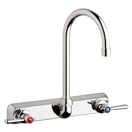 Chicago Faucets W8W-GN2AE35-369AB - 8" Wall Mount Washboard Sink Faucet Chicago Faucets W8W-GN2AE35-369AB - 8" Wall Mount Washboard Sink Faucet