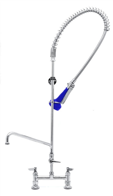 T&S Brass - B-0123-A12-B08 - 8-inch center deck Faucet with B-0108 JetSpray Valve and 1/2-inch NPT Female Inlets, 12-inch Add on Faucet - With Add On Faucet T&S Brass - B-0123-A12-B08 - 8-inch center deck Faucet with B-0108 JetSpray Valve and 1/2-inch NPT Female Inlets, 12-inch Add on Faucet - With Add On Faucet