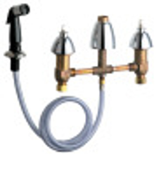 Chicago Faucets - 200-ALESSSPT&HDLCP - Kitchen Sink Faucet with Spray