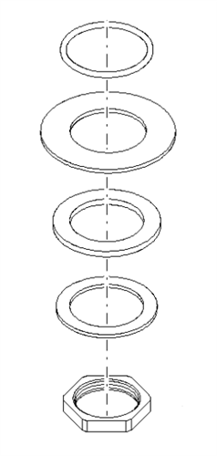 Dornbracht 0430110386690 Fixing Set