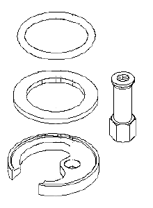 Dornbracht 0430110387590 Fixing Set