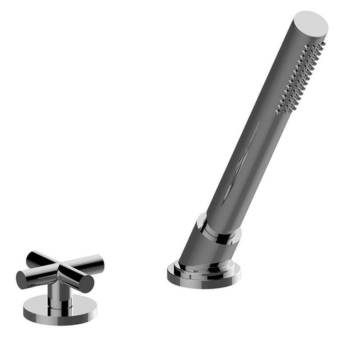 Graff G-6156-C17B-OB M.E. 25 Deck-Mounted Handshower & Diverter Set, Olive Bronze Graff G-6156-C17B-OB M.E. 25 Deck-Mounted Handshower & Diverter Set, Olive Bronze