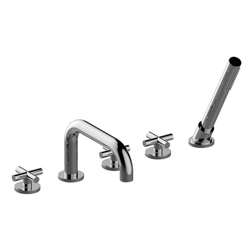 Graff G-6751-C17B-PN Terra Roman Tub Set w/Handshower - Rough and Trim, Polished Nickel