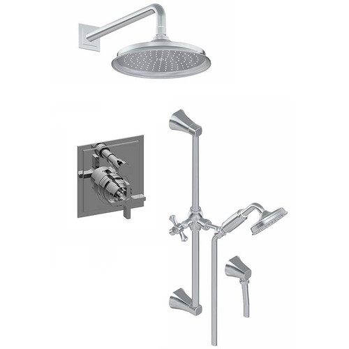 Graff G-7288-C15S-OB Contemporary Pressure Balancing Shower Set (Rough & Trim), Olive Bronze