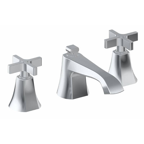 Graff G-6811-C15B-PN Finezza DUE Widespread Lavatory Faucet w/Cross Handle, Polished Nickel Graff G-6811-C15B-PN Finezza DUE Widespread Lavatory Faucet w/Cross Handle, Polished Nickel