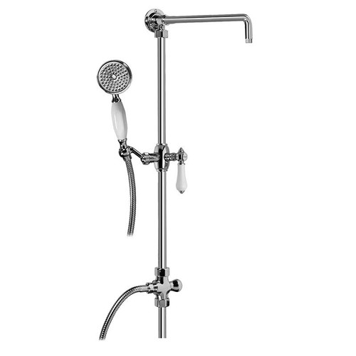Graff G-8934-LC1S-SN Exposed Riser with Handshower, Steelnox (Satin Nickel) Graff G-8934-LC1S-SN Exposed Riser with Handshower, Steelnox (Satin Nickel)