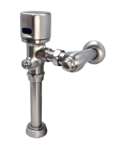 Hydrotek HB-8000C-B1-BN Battery Sensor Urinal Flush Valve, 1.0 GPF, 3/4" Stop, 3/4" Top Spud, Brushed Nickel
