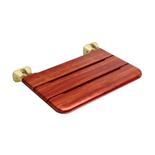 Mr. Steam MSWSEAT-SB MS 19.75 in. W. Wallseat in Satin Brass