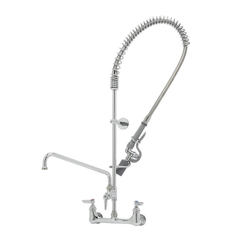 T&S Brass B-0133-ADF08-BC - Pre-Rinse Unit: 8-inch Wall Mount, Add-On Fct & 8-inch Swing Nozzle, B-0107-C, Wall Bracket T&S Brass B-0133-ADF08-BC - Pre-Rinse Unit: 8-inch Wall Mount, Add-On Fct & 8-inch Swing Nozzle, B-0107-C, Wall Bracket