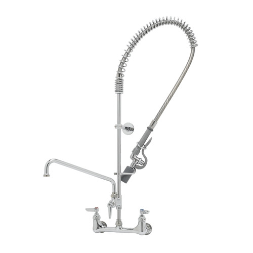 T&S Brass B-0133-ADF12-BC - Pre-Rinse Unit: 8-inch Wall Mount, Add-On Fct & 12-inch Swing Nozzle, B-0107-C, Wall Bracket T&S Brass B-0133-ADF12-BC - Pre-Rinse Unit: 8-inch Wall Mount, Add-On Fct & 12-inch Swing Nozzle, B-0107-C, Wall Bracket