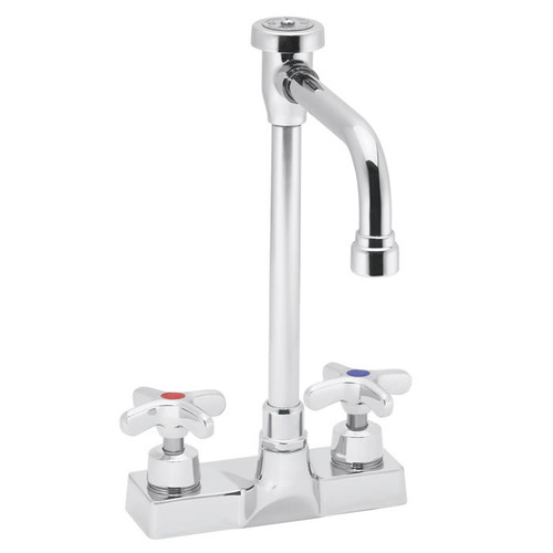 Speakman SC-3081-LD-VB6 - Commander centerset faucet with 6-inch deep rigid vacuum breaker spout and cross handles