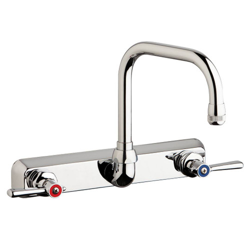 Chicago Faucets W8W-DB6AE1-369ABCP - 8" Wall Mount Washboard Sink Faucet Chicago Faucets W8W-DB6AE1-369ABCP - 8" Wall Mount Washboard Sink Faucet