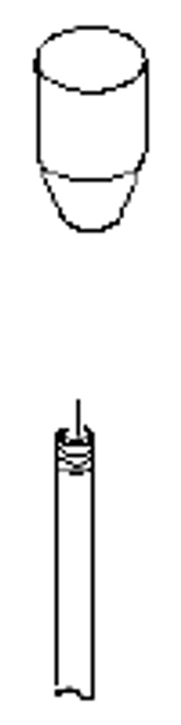 Dornbracht 04202403180-06 Platinum Matte Pull Rod