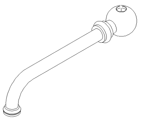 Dornbracht 04282505001-09 ROHR-AL 200MM UTB MADISON M. K