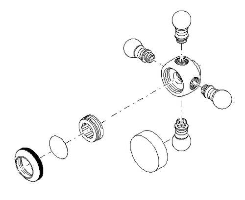 Dornbracht 04203600208-00 CP Handle Assy