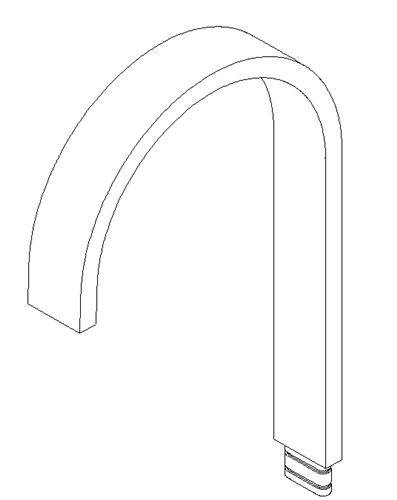 Dornbracht 04282215810-00 AUSLAUF MEM-L 165x35x11 HOEHE