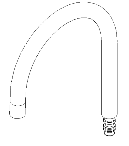Dornbracht 04282221310-10 ROHR-AL.165MM-TARA. 892/882 -