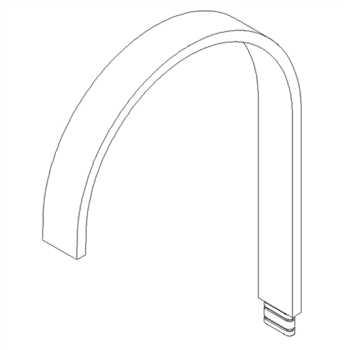 Dornbracht 04282217200-00 Rohr AL-WFB-VLB-MEM 35x9x220mm