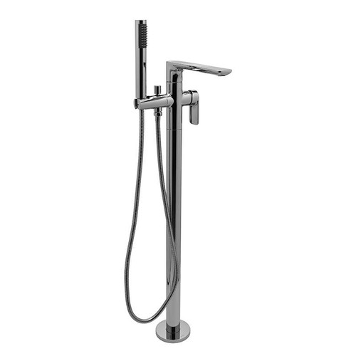 Graff G-6354-LM42N-BK - Sento Floor-Mounted Tub Filler, Architectural Black Graff G-6354-LM42N-BK - Sento Floor-Mounted Tub Filler, Architectural Black