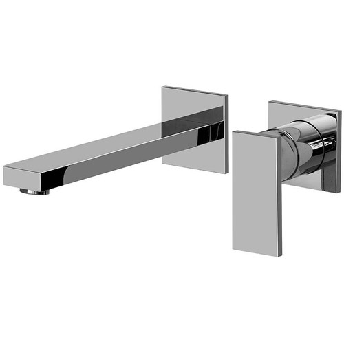 Graff G-3736-LM31W-PN Solar Wall-Mounted Lavatory Faucet w/Single Handle, Polished Nickel