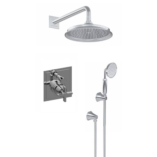 Graff G-7285-C15S-BAU Contemporary Pressure Balancing Shower Set (Rough & Trim), 24K Brushed Gold Plated Graff G-7285-C15S-BAU Contemporary Pressure Balancing Shower Set (Rough & Trim), 24K Brushed Gold Plated