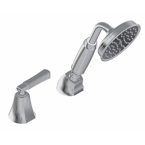 Graff G-6856-LM47B-UB Finezza DUE Deck-Mounted Handshower & Diverter Set w/Lever Handle (Rough & Trim) , Unfinished Brass