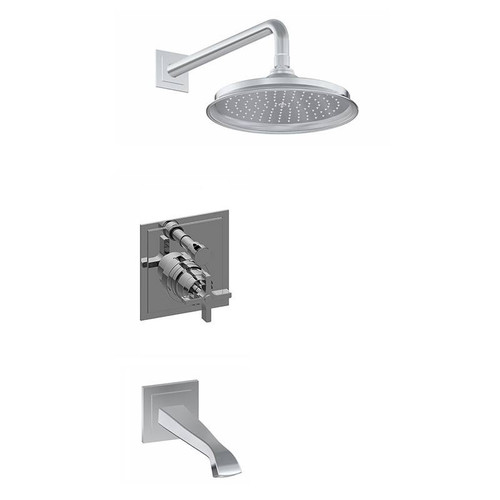Graff G-7270-C15S-BAU Contemporary Pressure Balancing Shower Set (Rough & Trim), 24K Brushed Gold Plated Graff G-7270-C15S-BAU Contemporary Pressure Balancing Shower Set (Rough & Trim), 24K Brushed Gold Plated