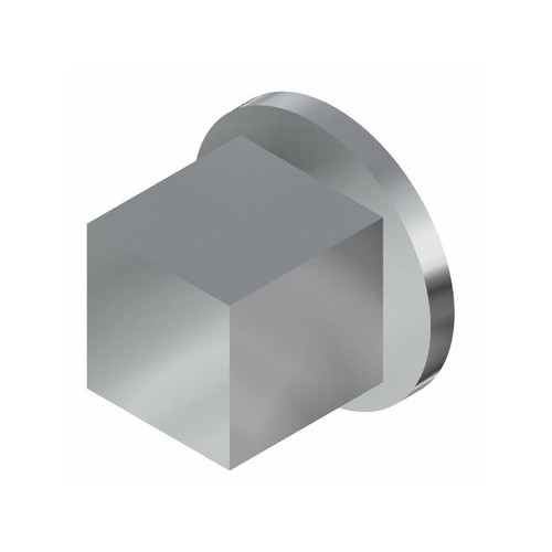 Graff G-8068-SH1-PC-T M-Series Round Two-Way Diverter Valve Trim Plate and Square Handle, Polished Chrome