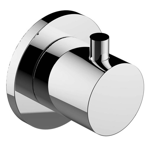 Graff G-8069-RH1-WT-T M-Series Round Three-Way Diverter Valve Trim Plate and Handle , Architectural White