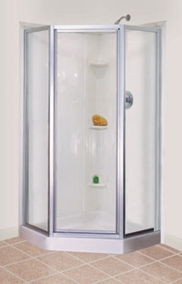 Mustee STYLEMATE? Neo-Angle Shower Doors