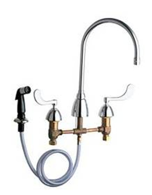 Chicago Faucets - 200-AGN8AE3-317VPHCP - Kitchen Sink Faucet with Spray